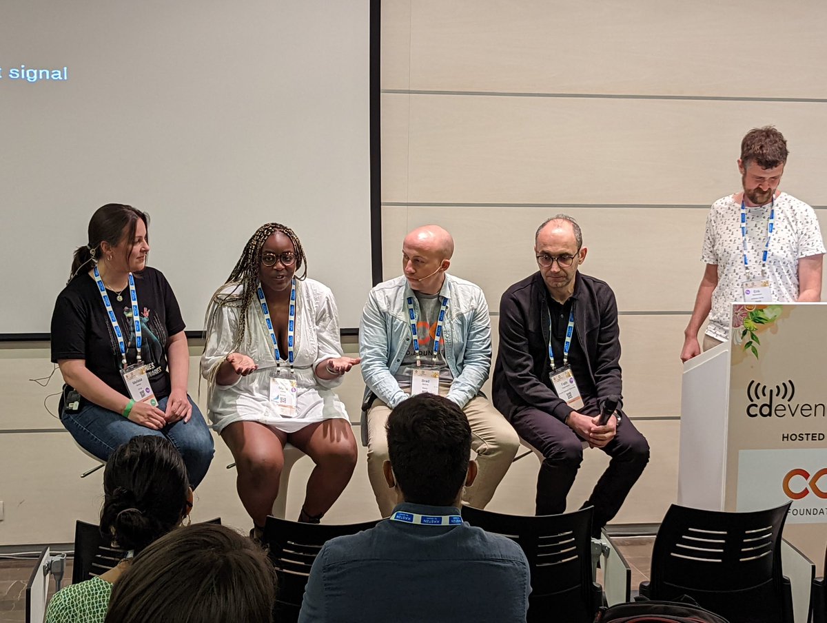blackchip76's tweet photo. Panel happening now at #CDEventsCon with great speakers @melissajmckay @Makincashby @bradmccoydev @fdegir and @eriksternerson facilitating https://t.co/BRjMXfzxO8