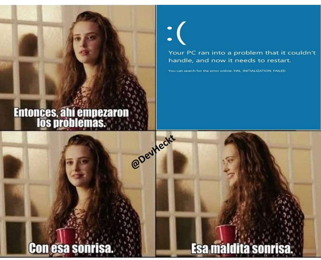 DevHeckt's tweet photo. #memesdeprogramacion #MEMES #programacion #INFORMATICA #memesdeinformatica https://t.co/Vn0Ua8NqCo