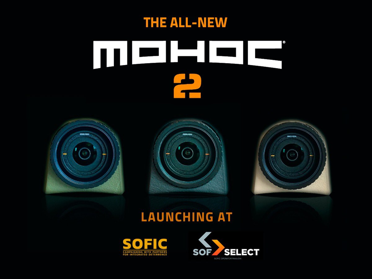 mohocinc's tweet photo. We are launching the all-new MOHOC® 2 Camera at SOFIC, 17-19 May. Find us at Booth #10, SOF Select at the Westin Tampa Waterside, Tampa, FL. Learn more at: https://t.co/jh1F2l4qT3
#mohoc #tactical #camera https://t.co/6sqsBrOsdY