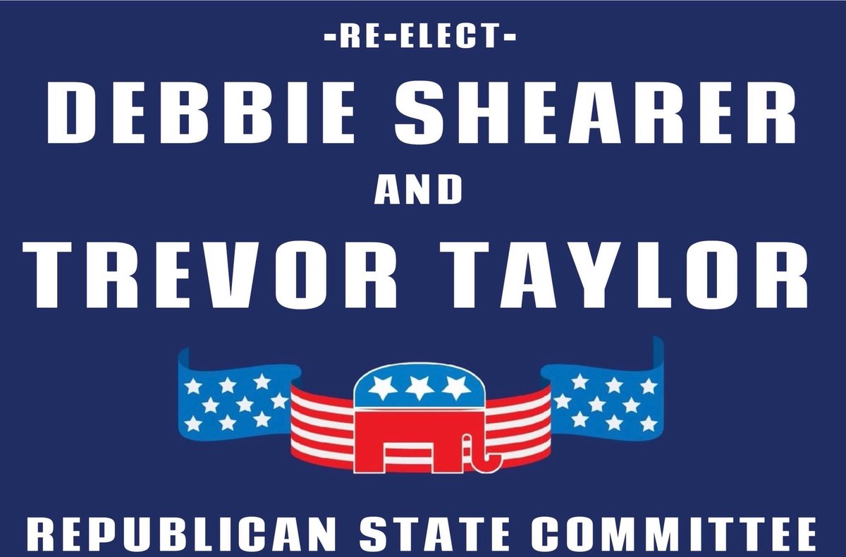 JoshGarner2005's tweet photo. "Vote today and Re-Elect Debbie Shearer AND Trevor Taylor for #Pennsylvania  #Republican State Committee in #AdamsCountyPA!! #MAGA #Trump #LeadRight #PA " https://t.co/SaqG7RzdH5