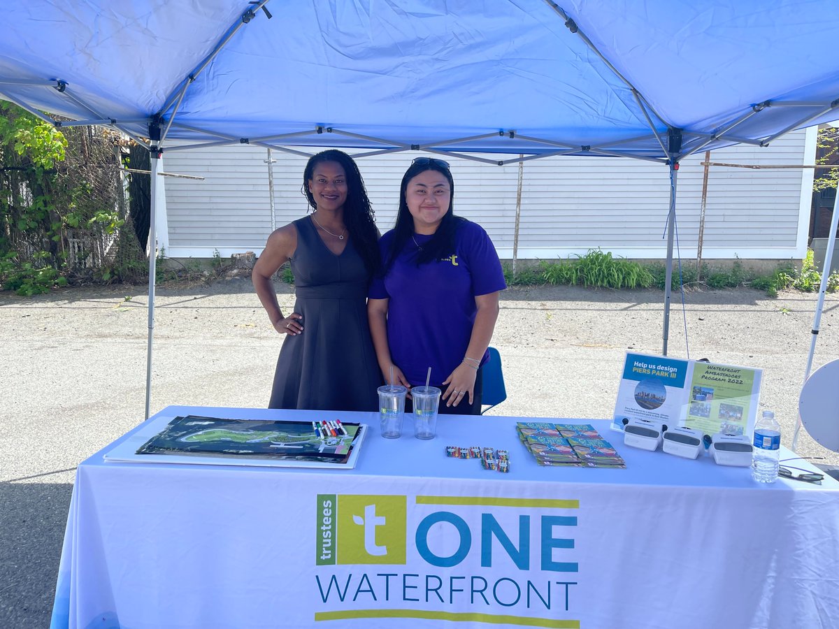 TrusteesBoston's tweet photo. It was great to meet so many this weekend at #EastBoston HS’s STEAM Day, incl. Sen. @LydiaMEdwards &amp; @Gigi4District1! Lots of good convos &amp; feedback on the #PiersParkIII design 🌳 Find us next at @34islandsboston Free Ferry Day on Saturday! https://t.co/vqMJygKF0V #OneWaterfront https://t.co/ZkeFkAMqPg