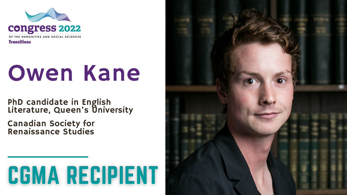 QueensEngLit's tweet photo. The sincerest of congratulations to doctoral candidate Owen Kane who has received the Congress Graduate Merit Award! 
Owen presented his paper entitled “‘No light but rather darkness visible’: English Civility and Transitional World-Making in the Renaissance Arctic” 🧵1/2 https://t.co/MLNFSFSJjw
