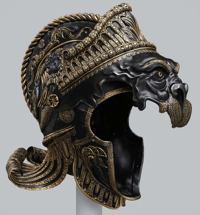 Arteymas_'s tweet photo. Casco del León de Nemea de de Carlos V fabricado por el famoso armero Filippo Negroli en Milán c. 1541. https://t.co/5FCWk6PJhm