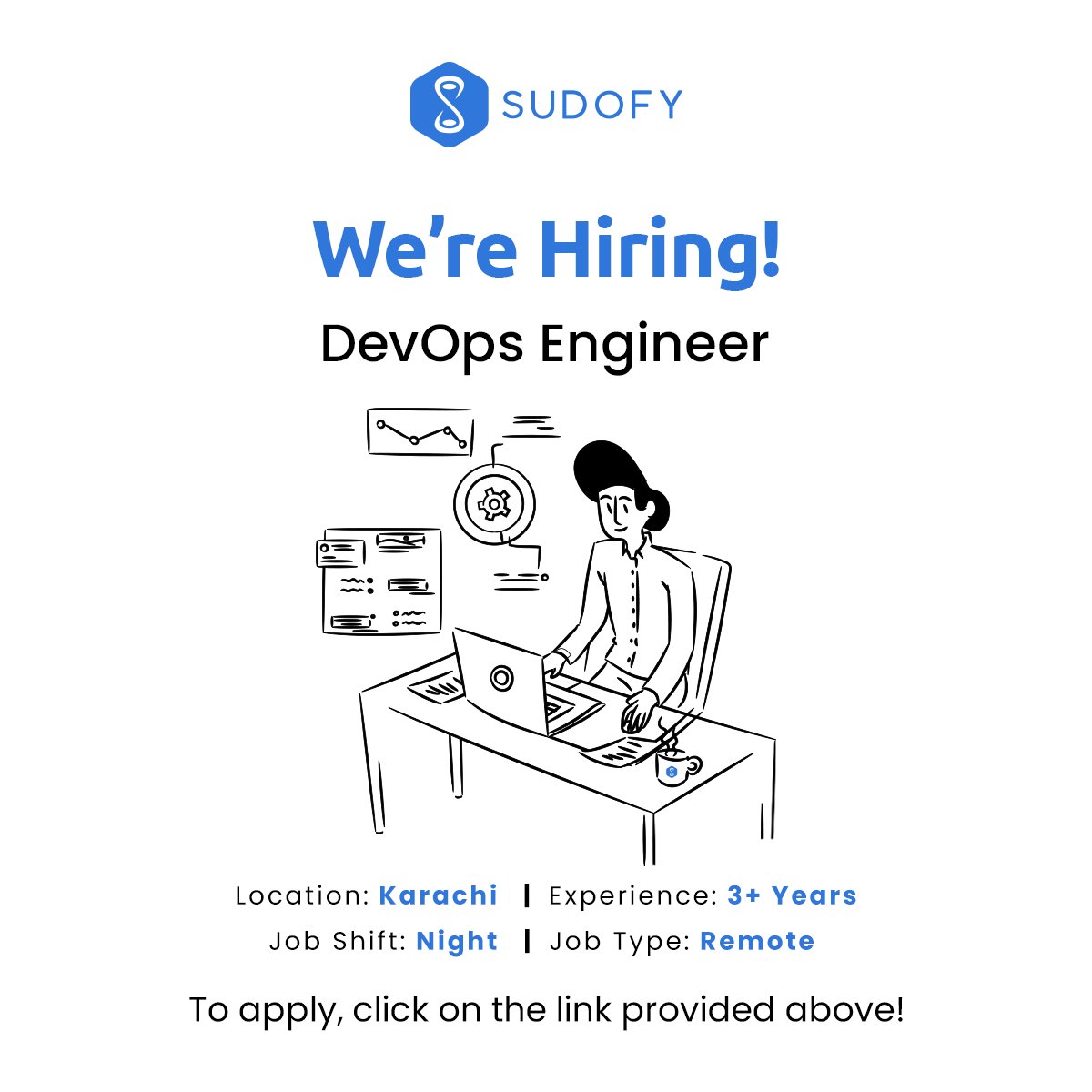 sudofy's tweet photo. Sudofy, an AWS consulting partner company serving in Data Analysis and Data consultation is looking for a Mid-Level DevOps Engineer to join our team. Candidate must have strong knowledge of Cloud Architecture, Servers Management, CI/CD Deployments, Serverless Architecture, etc. https://t.co/pmbgLueNgz