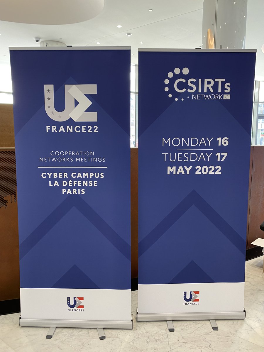 ANSSI_FR's tweet photo. [#PFUE] 🇫🇷🇪🇺
Aujourd’hui, les membres du #CSIRTsNetwork se retrouvent au @CampusCyberFr
Depuis sa création en 2017, le réseau a démontré sa capacité à coopérer en amont et en réaction à la menace cyber grâce à la solide confiance forgée entre les équipes de réponse aux incidents. https://t.co/b2kASCJupe