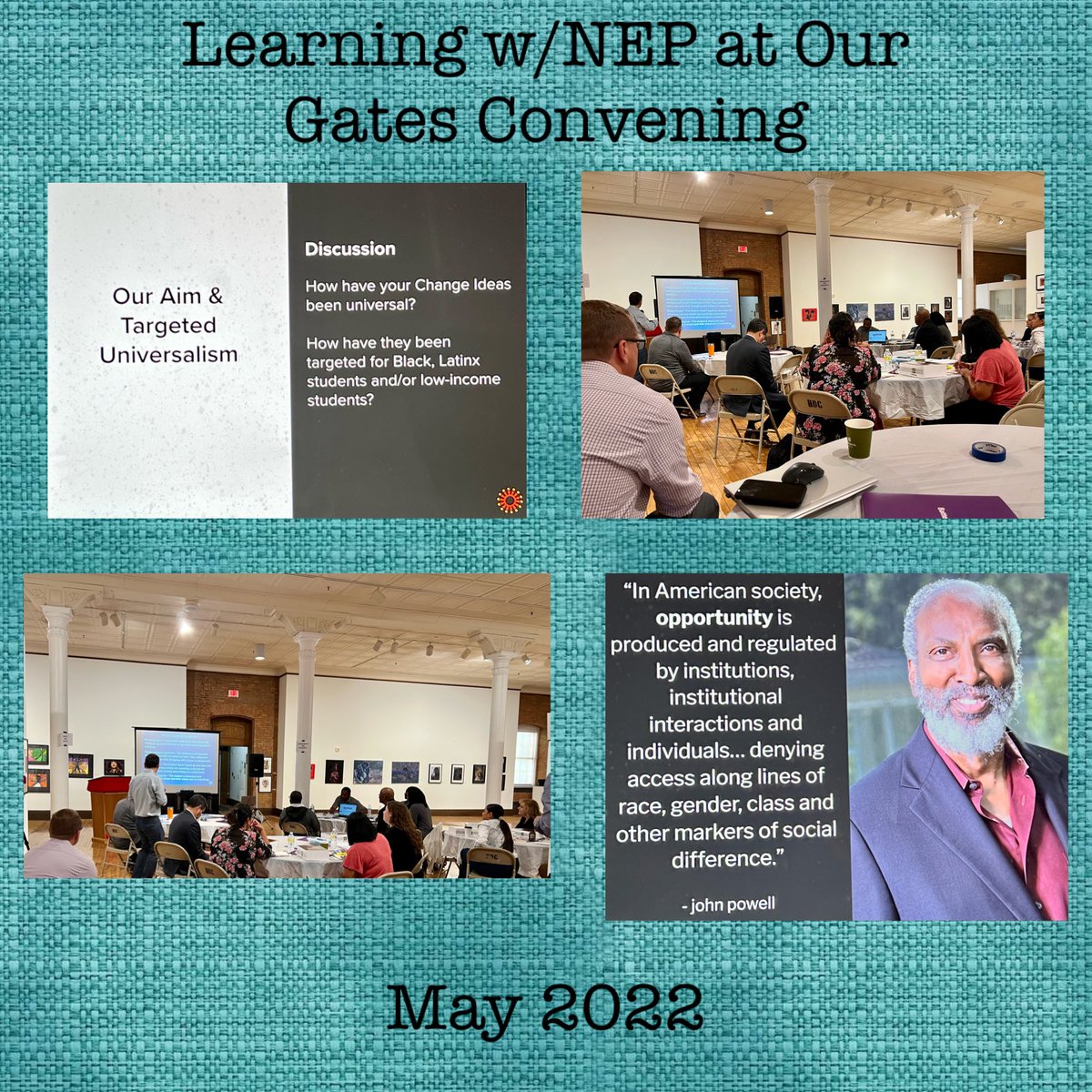 DrShannonKing's tweet photo. In my happy place! Learning with the amazing educators that participating in our @gatesfoundation grant. Many thanks to @equityproject for joining us! @battelleforkids @EdLeader21 #LearnerAgency #DeeperLearning4ALL https://t.co/NTbk0Vskwf