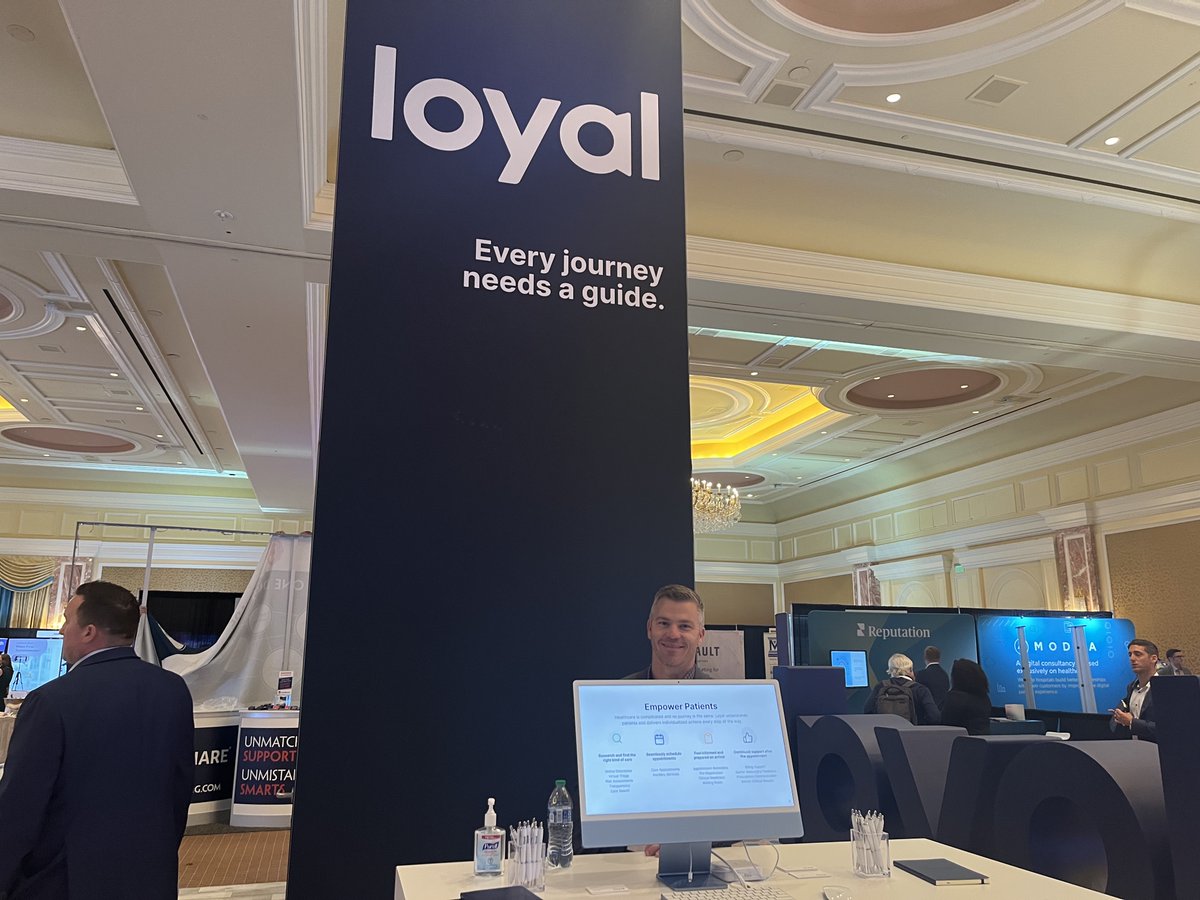 We hope you made it to our session, Connect &amp; Optimize Consumer Experience with #AI - now come meet the rest of the Loyal team at booth #35!

#healthcareIT #healthcare #patientengagement #patientcare #cx #consumer #HMPS22