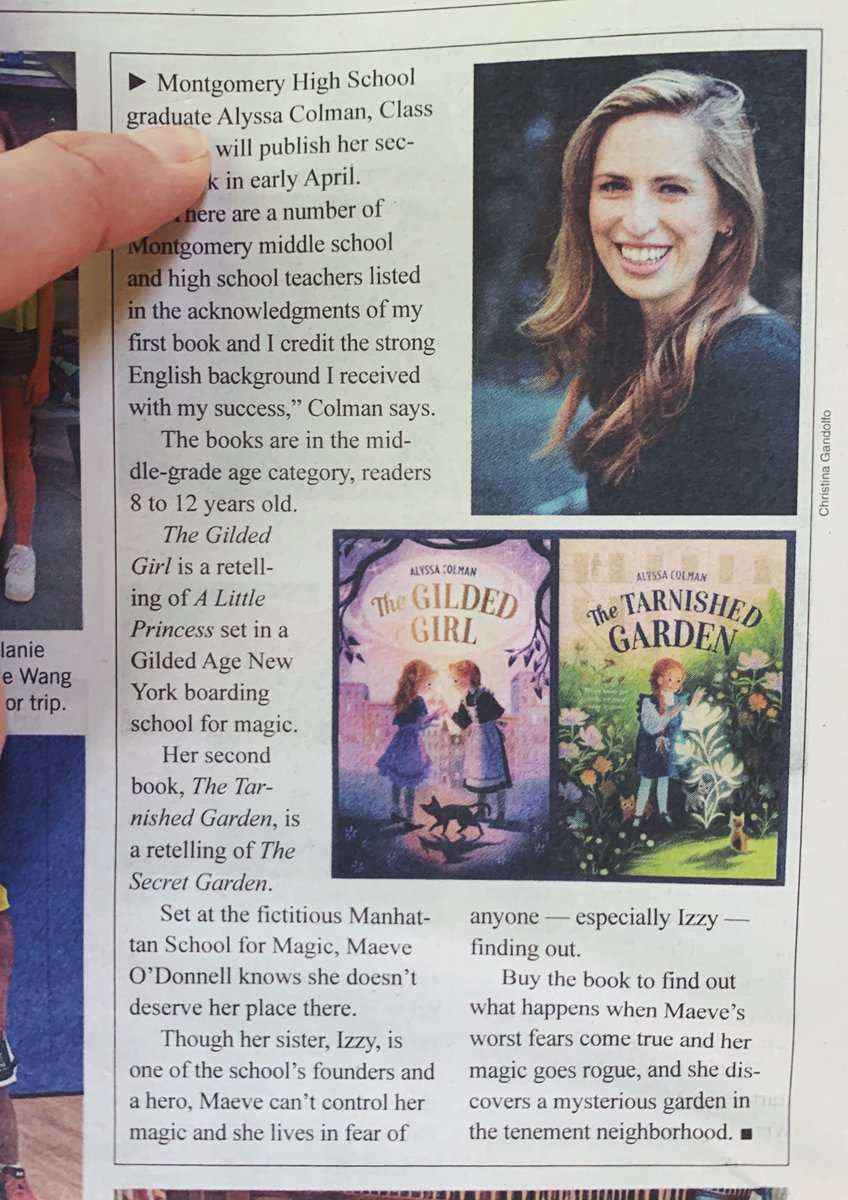 alyssabcolman's tweet photo. Oh, no big deal. Just my books and picture in the local newspaper that I grew up reading. 😭 Thank you, @TheMontyNews! https://t.co/MiYYzEVxyx