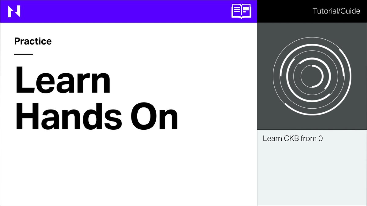 NervosNetwork's tweet photo. Now that we’ve learned the theoretical knowledge about $CKB, it’s time to practice and practice! #zero2ckb

Practice how to:
🔥Send a transaction
🔥Send a multi-sig transaction
🔥Deploy a #SmartContract
🔥Deploy an Upgradable Smart Contract

Start here 👉 https://t.co/0ILDQlHm4q https://t.co/nVShDcUkuu