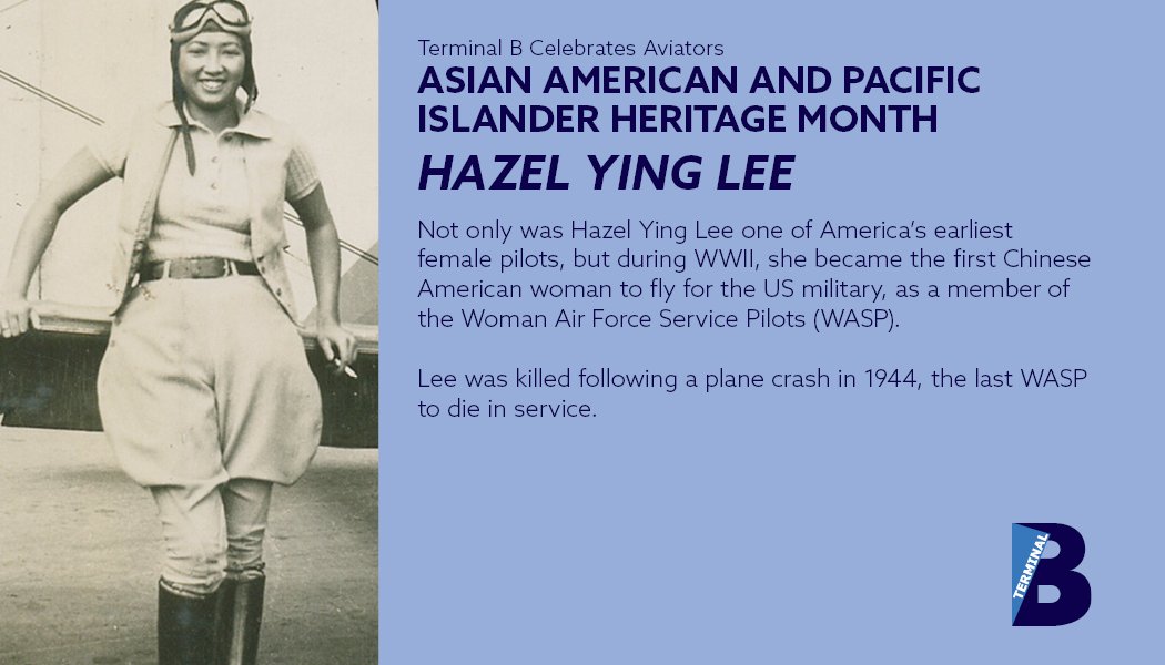 terminalBLGA's tweet photo. Happy Asian American and Pacific Islander Heritage month! We're celebrating throughout the month by reflecting on the contributions of AAPI aviators who have enriched America's aviation history.
#AAPIHeritage #AAPIAviators #FemaleAviators #WomeninAviation #avgeek #avgeeks https://t.co/hLjo1LgmF5