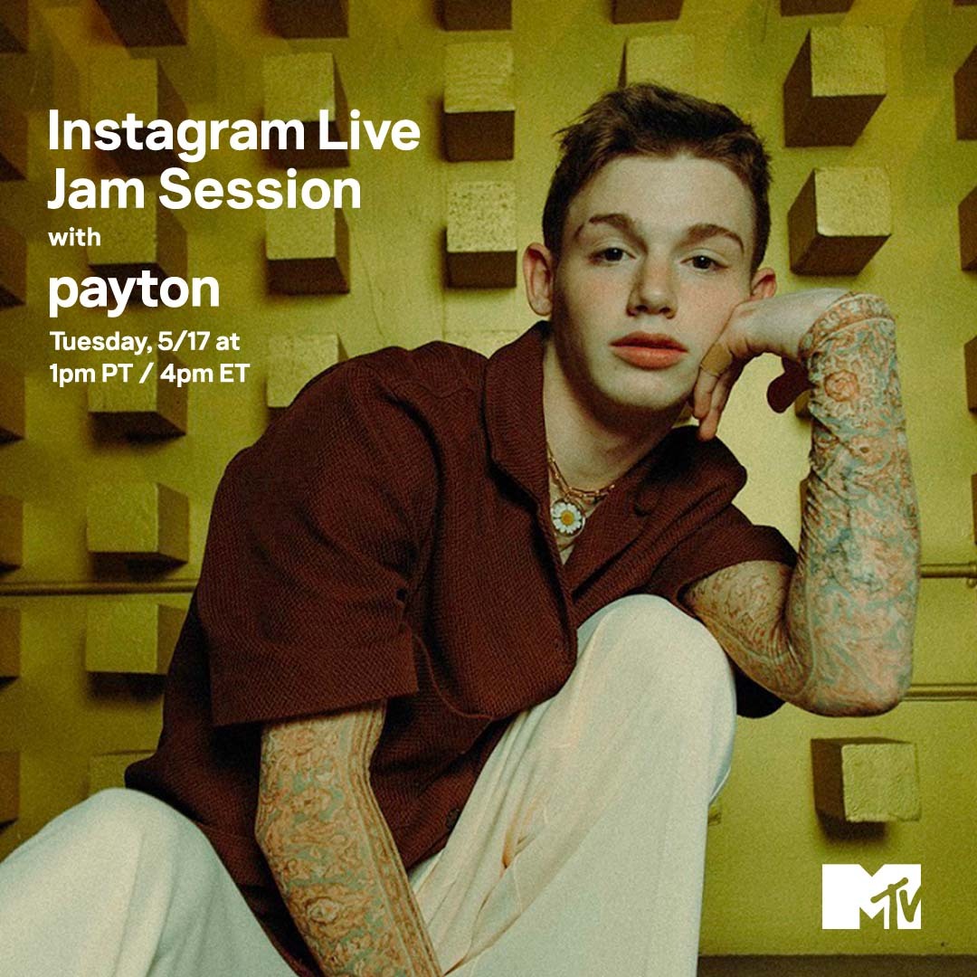 MTV's tweet photo. Lined up an extra-special #MTVJamSession with @PaytonMoormeier, TODAY at 1pm PT / 4pm ET over on our Instagram Live!! 💫 https://t.co/MiD0cY9D1L