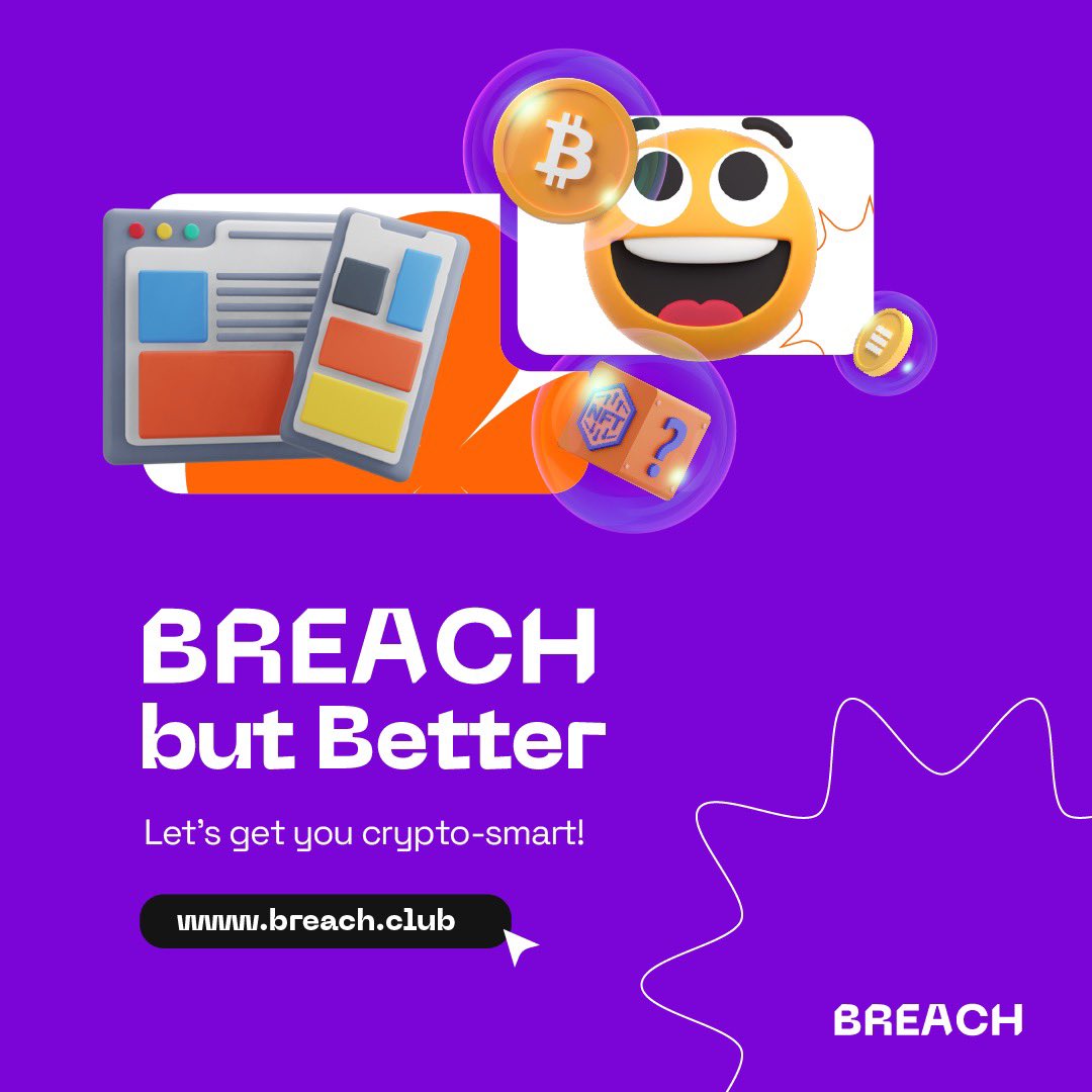 Nestcoin's tweet photo. 📣📣📣

We launched @BreachClub to provide easily digestible content to help people get crypto smart. 

Today, we’re launching the all new Breach Club, a personalised learning experience that allows you learn at your own pace and earn rewards in the process.

#BreachButBetter https://t.co/luhDw9AtsF