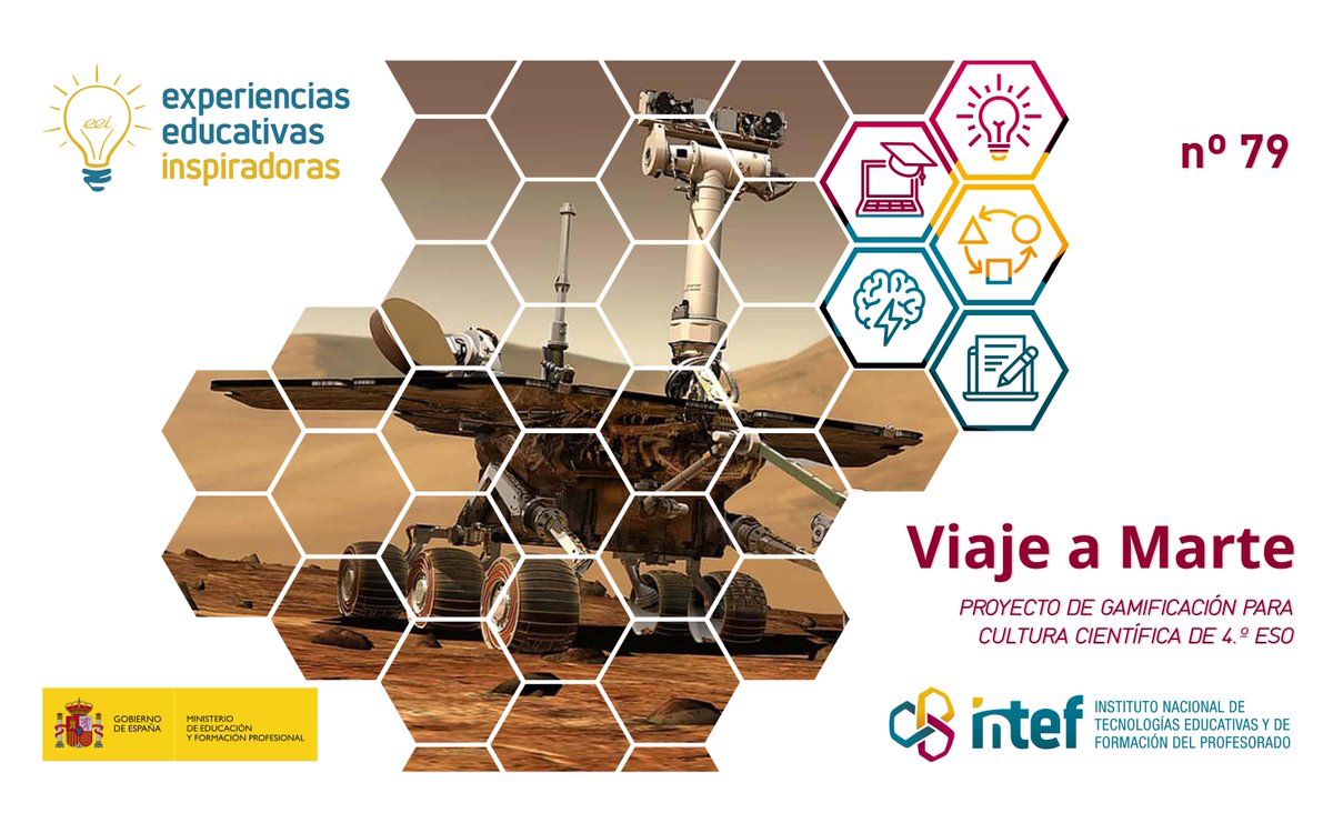 educaINTEF's tweet photo. 💡¡Nueva #ExperienciaInspiradora!

🕹️ Esta semana, @martinnnunez nos presenta "Viaje a Marte", una propuesta gamificada desarrollada en la materia de Cultura Científica de 4.º ESO #RecursosEducativos
 
🔗https://t.co/2U5lelREcq https://t.co/BEwSRSDVQk