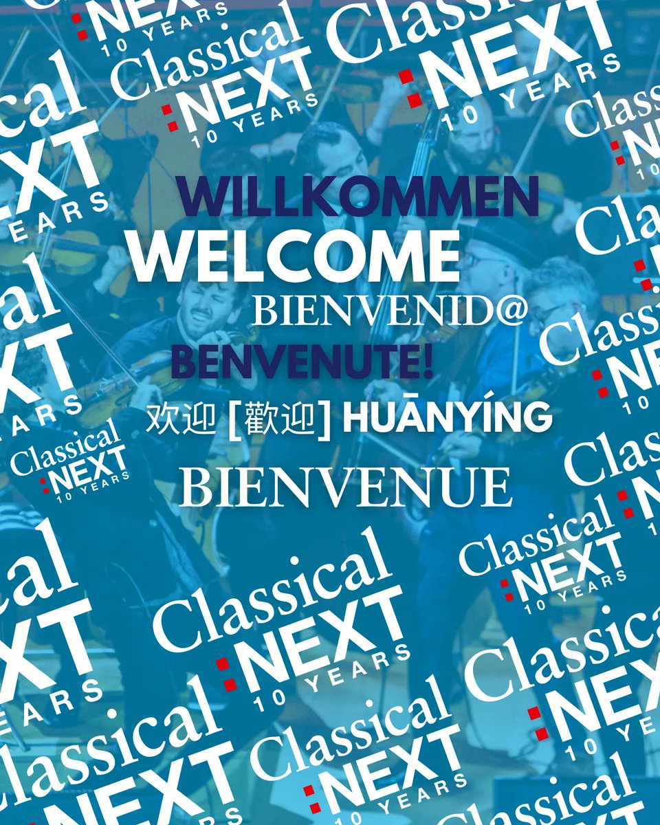 #cnext22 Welcome to all delegates - we are kicking off this 10 years anniversary edition #NEXT10years of Classical:NEXT with a full day of Conference Programme and a fabulous Opening Night which will be stream live on our Facebook and YouTube channels. Enjoy and stay tune in!