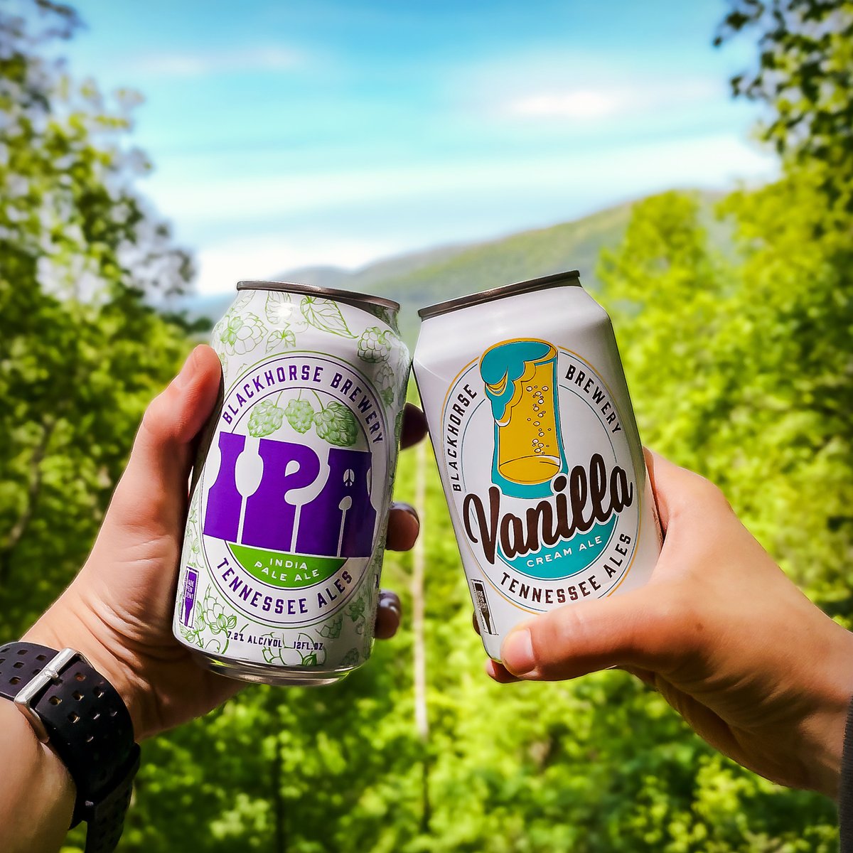 BlackhorseBrews's tweet photo. Cheers to the great #outdoors and #drinkinglocal in #Tennessee 🍻 https://t.co/kiSL4540og