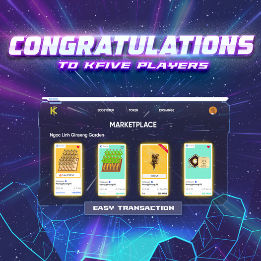 KFIVEToken's tweet photo. The KFIVE marketplace offers a number of functions and features that enable you to search for, select, and conduct transactions involving NFTs that you are interested in, such as trading, purchasing, bidding, and transferring.
Thank you so much for support us!
#KFIVE #marketplace https://t.co/D7cKBkWL5o