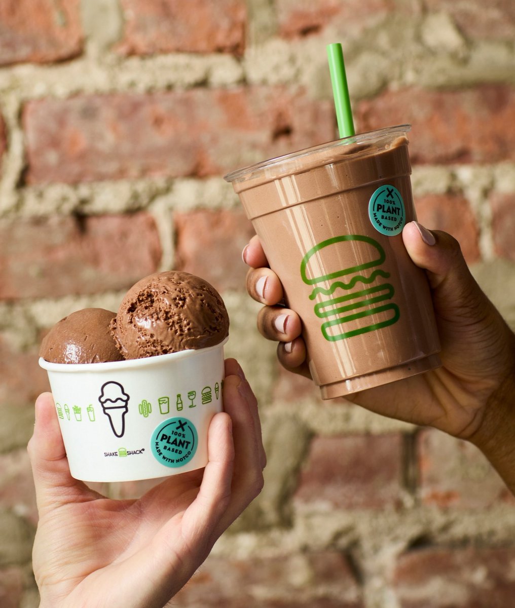 Introducing the first plant-based frozen chocolate custard and shake that taste just as creamy, delicious, and 🤤 as the real thing. We shacked up with @shakeshack to create non-dairy versions of their most iconic sweet treats, just in time for summer. NYC + Miami!