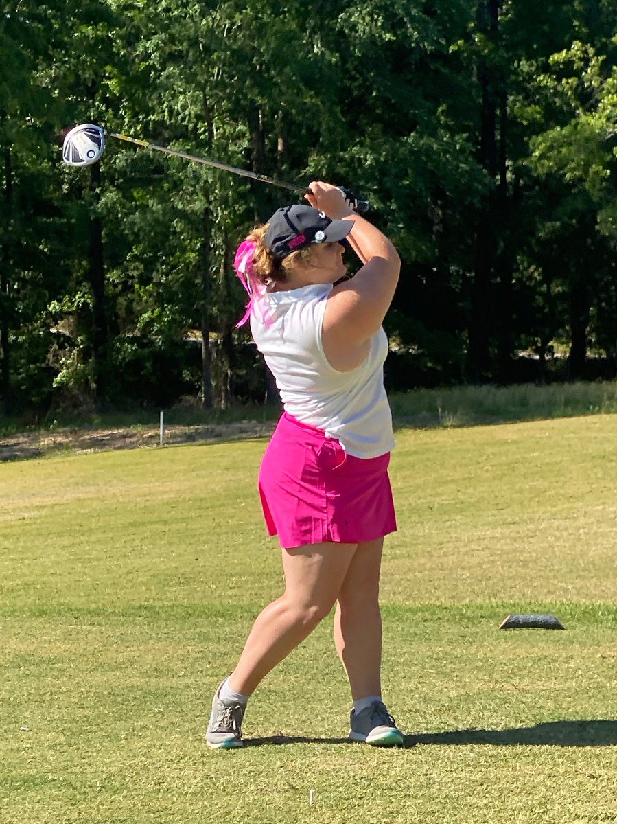 NTHGirlsGolf's tweet photo. Mo!!! Morgan Whidden with big hit down the left side of the fairway.#gotrogans https://t.co/msiMdK8Uis