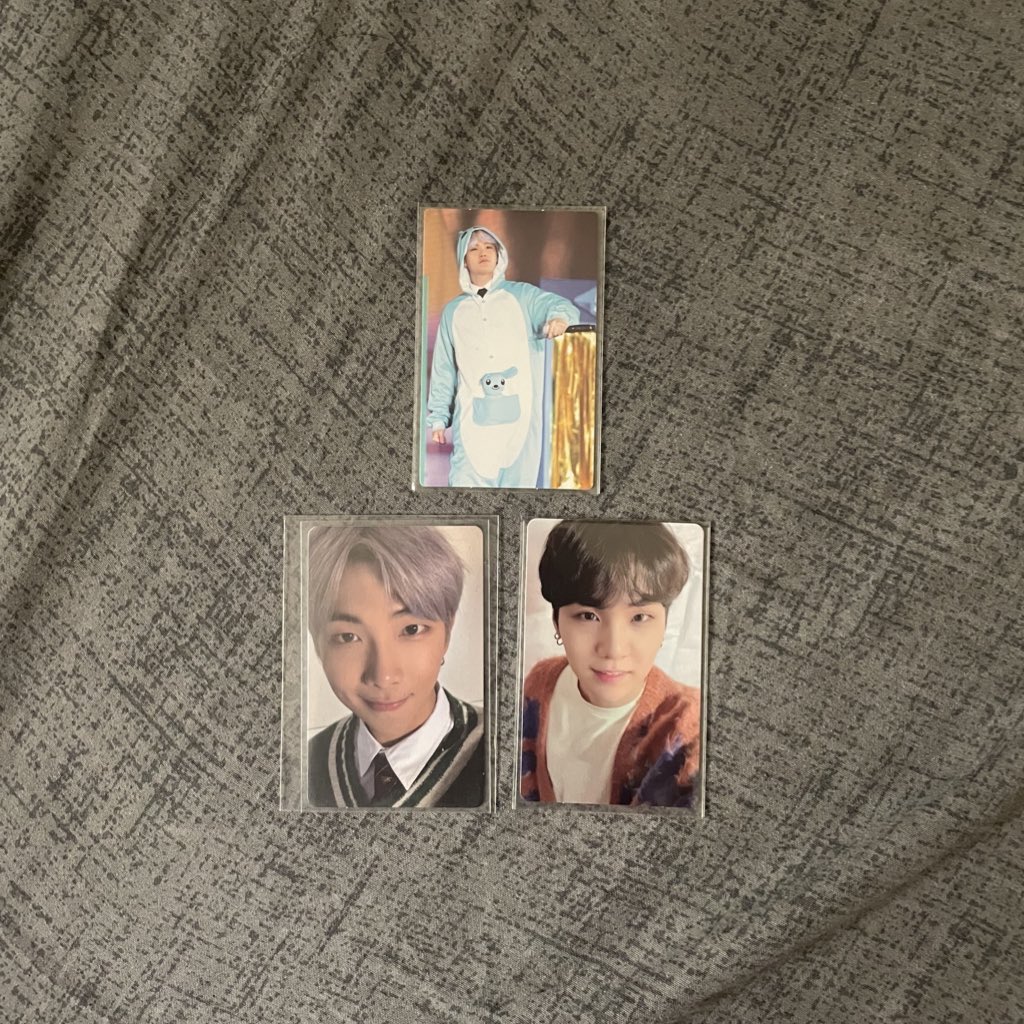 agustdump's tweet photo. wts lfb ph

4th muster yoongi pc with dvd 
(pc is damaged, ob is faded)

+ mots7 ver 4 pc namjoon &amp; be ess pc yoongi — both in good condi

2,800 all in 
on hand
payo 

min yoongi kim namjoon photocard bts
dm @/agustdump :) https://t.co/u2IvytSeC9