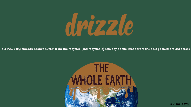 vissays_'s tweet photo. The whole earth drizzled in peanut butter is #goals! #Drizzler @WholeEarthFoods @OneMinuteBriefs https://t.co/34OEnO59mz