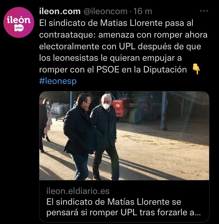 LenadorVidanes's tweet photo. Si el sindicato del chaquetero #MatíasLlorente #ugal antepone los intereses de Matías al #leonesismo no hay NADA que negociar. No se pueden cambiar votos por coherencia y dignidad @UPLeones #AutonomiaPaisLeones #Somosla18
#LEXITYA #cylesmentira #paislliones #ZaSaLe #leonesp https://t.co/mEZ14lepx5