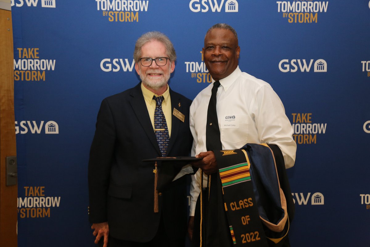 GaSouthwestern's tweet photo. Online students were invited to a special reception hosted by GSW's Alumni Association ahead of Friday's commencement ceremony. For many of these Hurricanes, this was their first visit to campus. Students flew in from as far as California, New Jersey, and even Austria. #GSWgrad https://t.co/dLlBgtkJ73