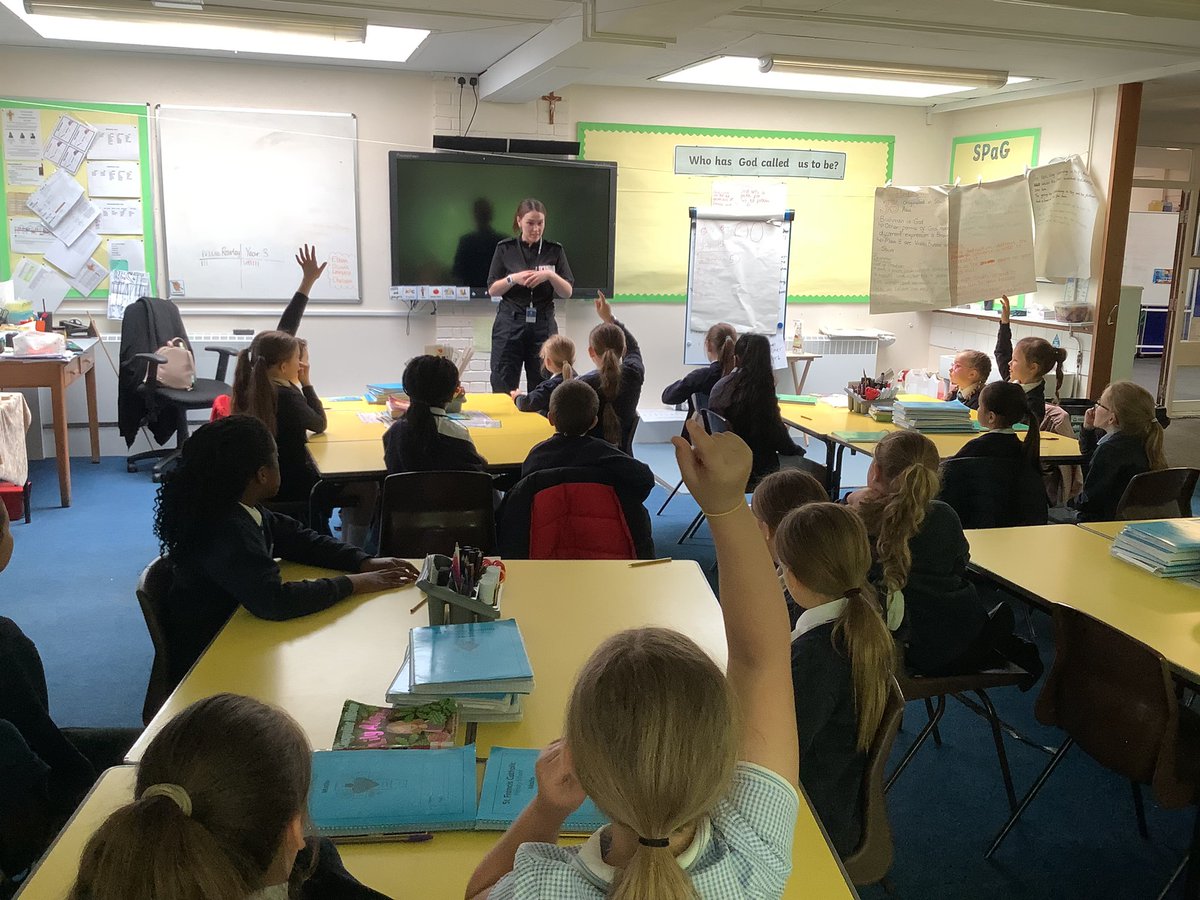 LittleStFrancis's tweet photo. Year 3 are grateful to both Mrs Taylor and Aimee for coming in to visit them today. The children have enjoyed learning about both vocations and found the talks very interesting. #CatholicLife #WhatIsGodCallingYouToBe #MyVocation @RCBirmingham @BhamDES @BCPP__ https://t.co/wzog4f0mqC