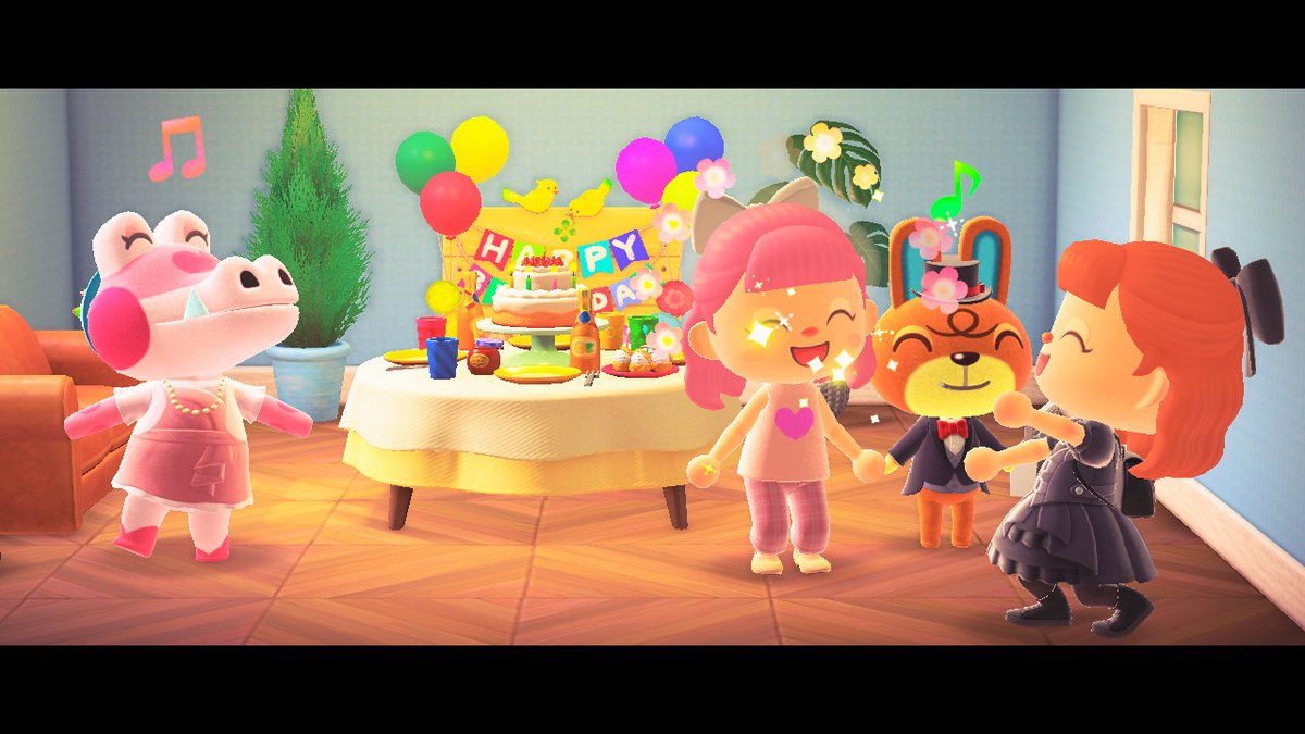 ciaralite's tweet photo. Happy birthday Gayle we <3 you @acnhbones #AnimalCrossing #ACNH #NintendoSwitch https://t.co/YmwyGiEba0