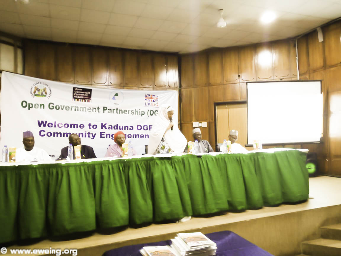 eweinigeria's tweet photo. 17-05-2022
EWEI was in attendance at the Kaduna Open Government Partnership Enlarged Multi-Stakeholders' Forum as part of activities marking the OGP week.
@DepGovKaduna @eCAPH2 @KDHSSD @KAD_PBC @GovKaduna @HafsatMohBaba @leads_nigeria @_LAFoundation @HWMNigeria1
#OGPK #OpenGov https://t.co/pMAlXNsD97