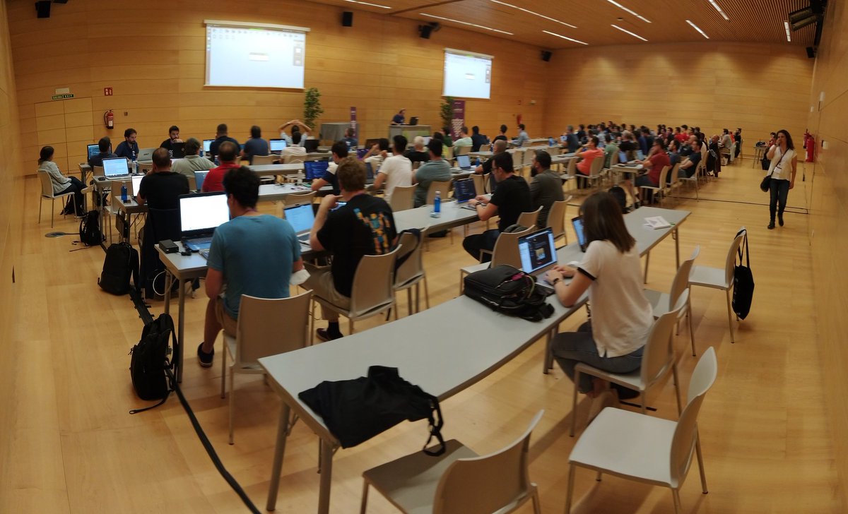 rafaodoo's tweet photo. Over 100 contributors in the @OdooCommunity code sprint #ocadays thanks to @aeodoo for the organisation! ❤️ https://t.co/5G1Q6xiE5o