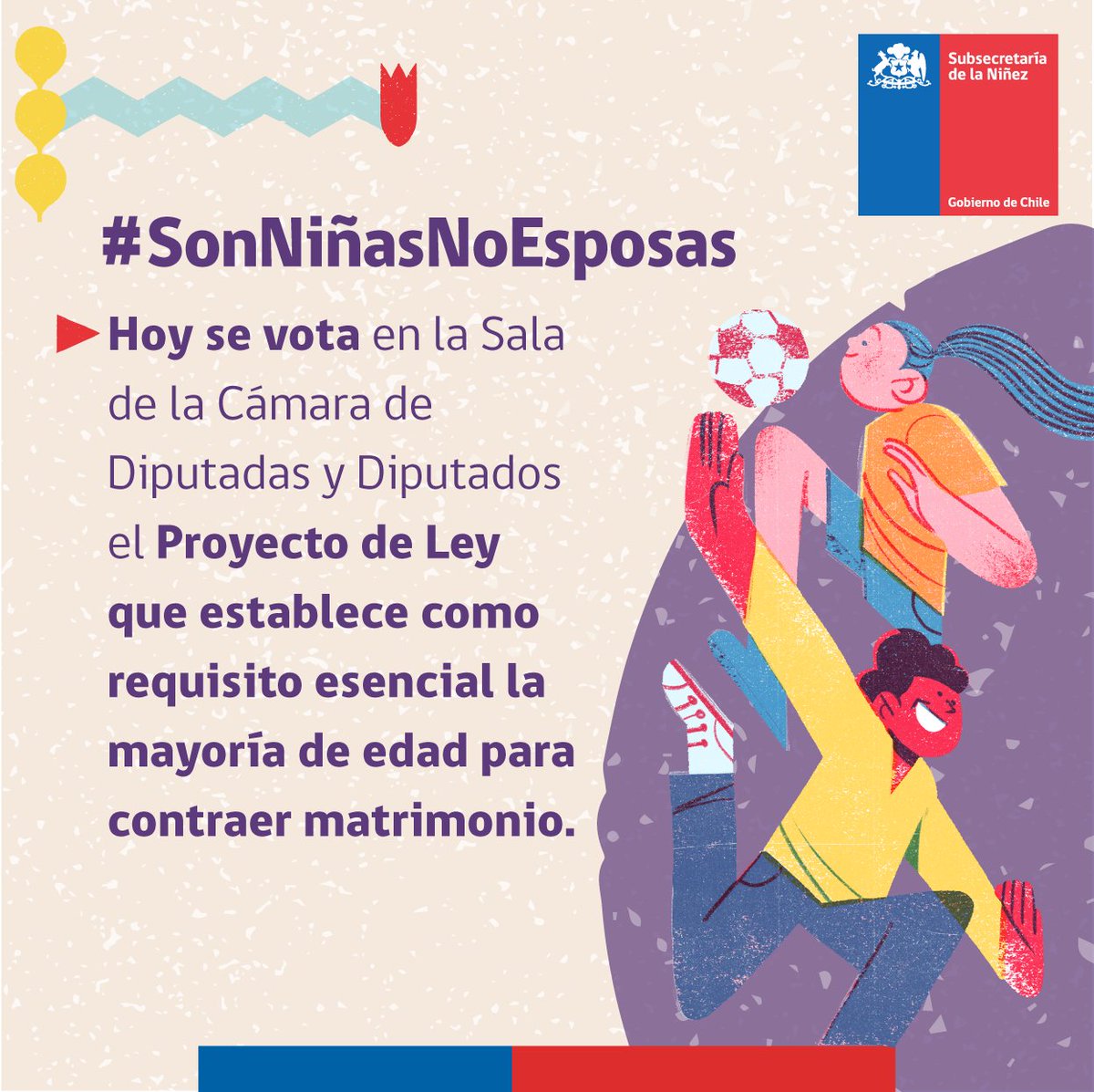 SubseNinez's tweet photo. Todas las niñas, niños y adolescentes tienen derecho a una vida libre de violencia #SonNiñasNoEsposas https://t.co/KzijUHFJ1d