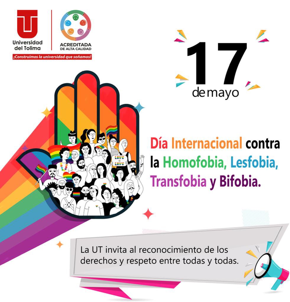 Uni_Tolima's tweet photo. #LaUTinforma | Hoy unimos nuestras voces para reconocer los derechos de todos y todas 🌈 https://t.co/7u7HvUYlPF