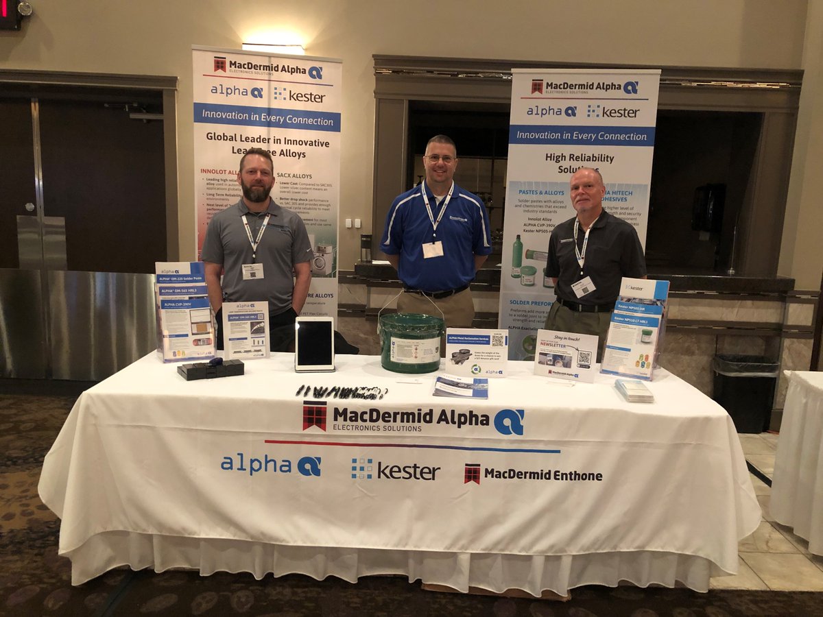 MacDermidAlpha's tweet photo. Visit @MacDermidAlpha today at @SMTAorg Michigan Expo & Tech Forum to discover our portfolio of automotive solutions and reclaim & recycling services. https://t.co/ba7kPMZN6m #alphaassembly #kester #automotiveelectronics #highreliability https://t.co/6GPWESrhRk