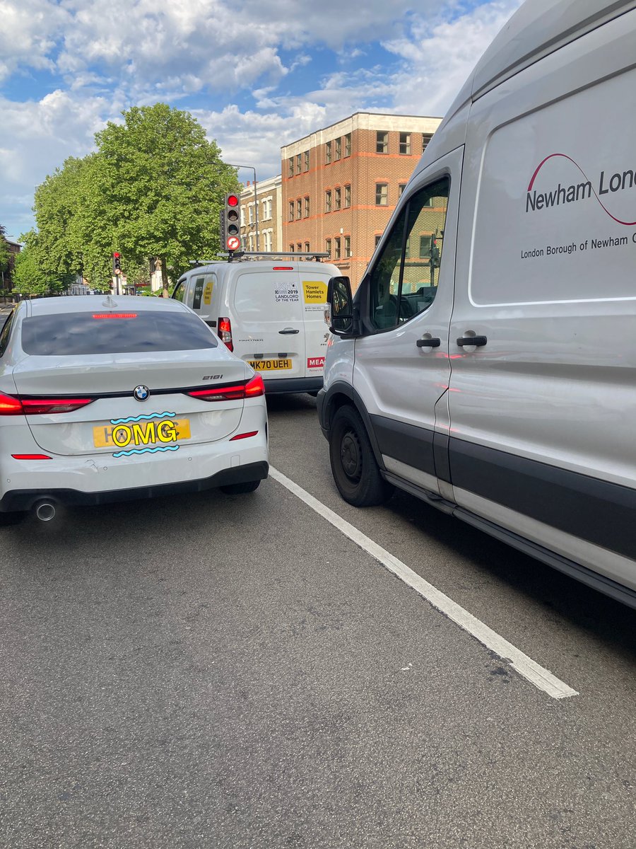 The driver of this van was driving it like he stole it this morning <a href="/THHomes/">THH</a>.
He nearly binned it into a traffic island whilst he was overtaking a (driving at a sensible speed) bus. Scenes on Romford Road at 7.45am. Quite scary as I was #cycling along minding my own business!