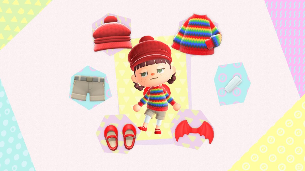 jendewph's tweet photo. #StonerStare #OOTD #GyroidIsland caught a nice sunset the other day #DailyJulian regales me in my shoppin district #AnimalCrossing #ACNH #NintendoSwitch #RainbowSweater #SweaterPillows #LibraAF https://t.co/dXmfRSfiMn
