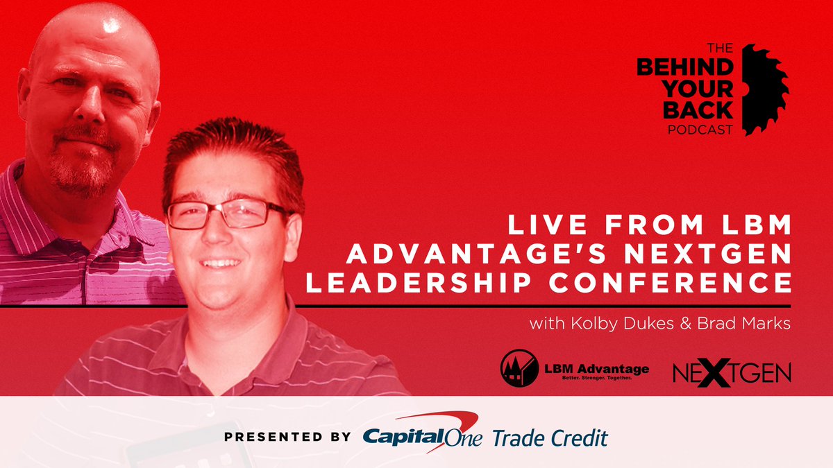 Bradley_Hartmnn's tweet photo. On this week's The Behind Your Back Podcast, I'm joined by Kolby Dukes of @dukeslumber and Senior Sales Executive at @CulpeperWood Brad Marks at the #LBM Advantage 2022 NextGen Leadership Conference.
#Sales #Lumber #Construction #Leadership #LBMAdvantage
https://t.co/XSUXzr5u93 https://t.co/BAcU22zKwS