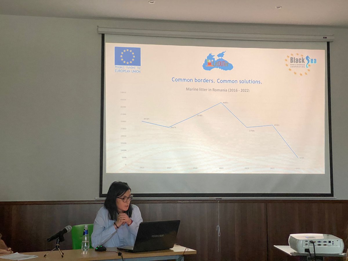 Participanții la #workshop-ul #LitOUTer 👉COOPERATION FOR REDUCING MARINE LITTER IN THE BLACK SEA, organizat la #Varna, de IO-BAS, au aflat de la colega noastră, Angi Paiu care este situația deșeurilor marine pe litoralul românesc și stadiul implementării activităților