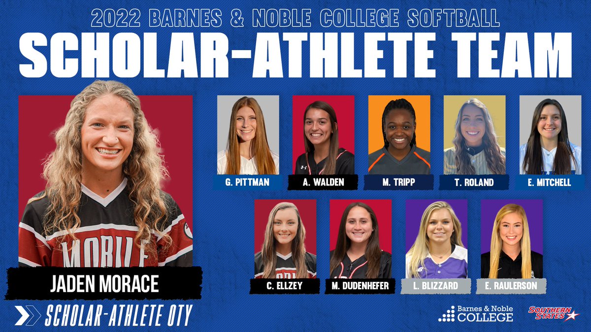 SSACsports's tweet photo. The SSAC released the 2022 Barnes &amp; Noble College Softball Scholar-Athlete Team and Scholar-Athlete of the Year.

🗒 https://t.co/VlioOYZy7I https://t.co/07u6j5jAct
