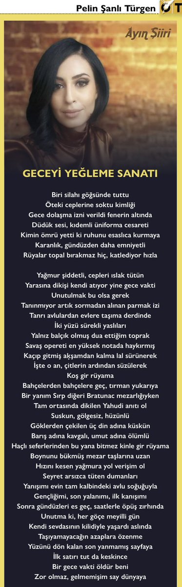 ElifEmleR's tweet photo. GECEYİ YEĞLEME SANATI

#otşiirlerle #PelinŞanlıTürgen https://t.co/dRt43t2lRu