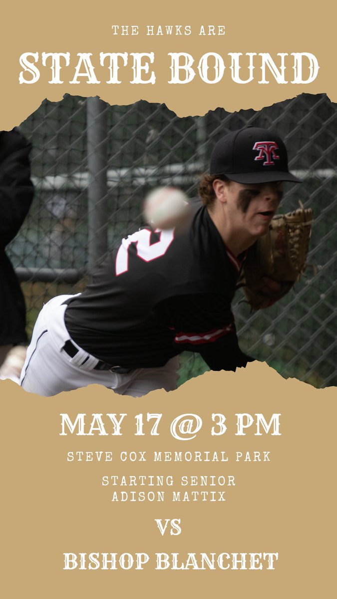 MTHSHawksBSBL's tweet photo. 🚨GAME DAY🚨
Terrace @ Bishop Blanchet- 3:00pm! Our time is now! See you all at Steve Cox memorial for a battle v the bears 🐻! #Regional #Metro #Wesco #State22’ let’s get it boys!! @Adison_mattix @snowco20 @TalanZenk @33rominic @Matt_Meadows29 https://t.co/VItRPNeei9