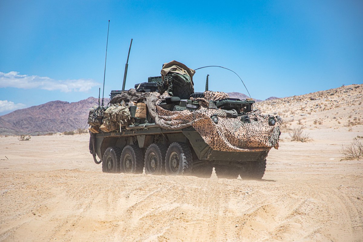 USArmyWHC's tweet photo. During Decisive Action Rotation 22-07 at the National Training Center, the @3dUSCAV and supporting units conducted Reception, Staging, Onward Movement and Integration operations in the Logistical Support Area and Tactical Assembly Areas @NTC_UPDATE @OPSGRP_NTC @iii_corps @USArmy https://t.co/r7xhUiBnb0