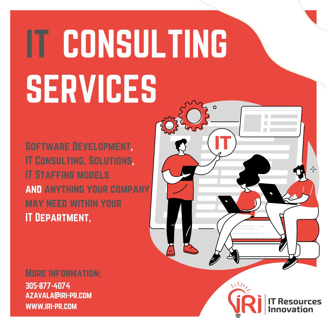 IT CONSULTING SERVICES... From Software Development to IT Staffing Models... We can help you achieve all your Business Goals... CONTACT US!
Let us #InnovateIT
