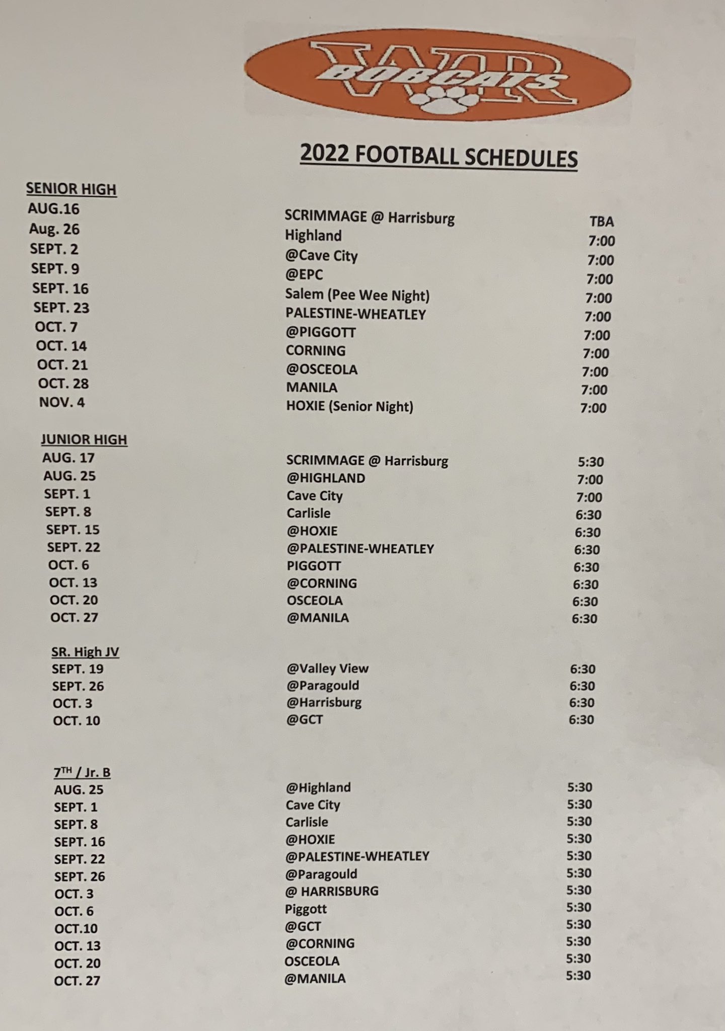 Walnut Ridge Football (ridge_walnut) / Twitter