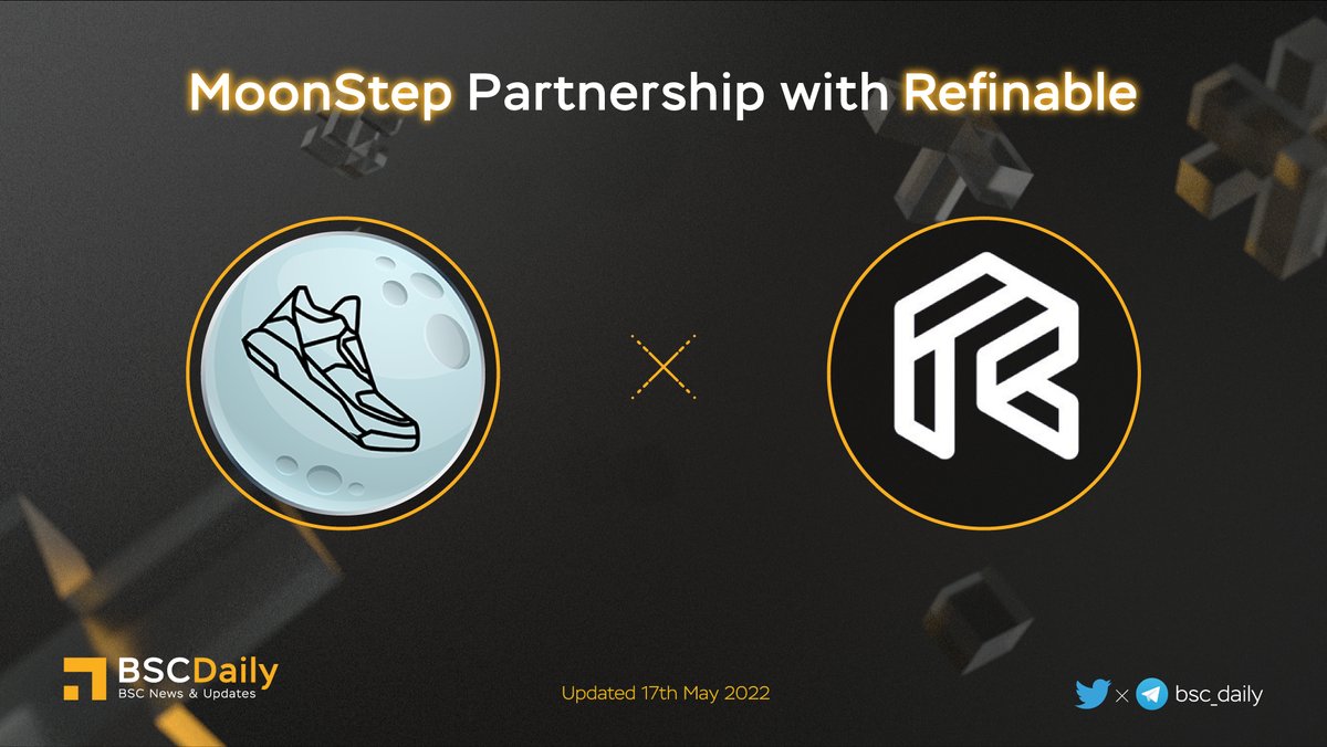 bsc_daily's tweet photo. 🎉 @MoonStepApp Partnership with @refinableapp 🚀

#Refinable is a decentralized multi-chain #NFT marketplace to trade items from across the #metaverse 🎉

#MoonStep -A Move-To-Earn Application, focuses on movement motivating you to start moving and burning calories🏃
#MoveToEarn https://t.co/1ZyPPizwyf