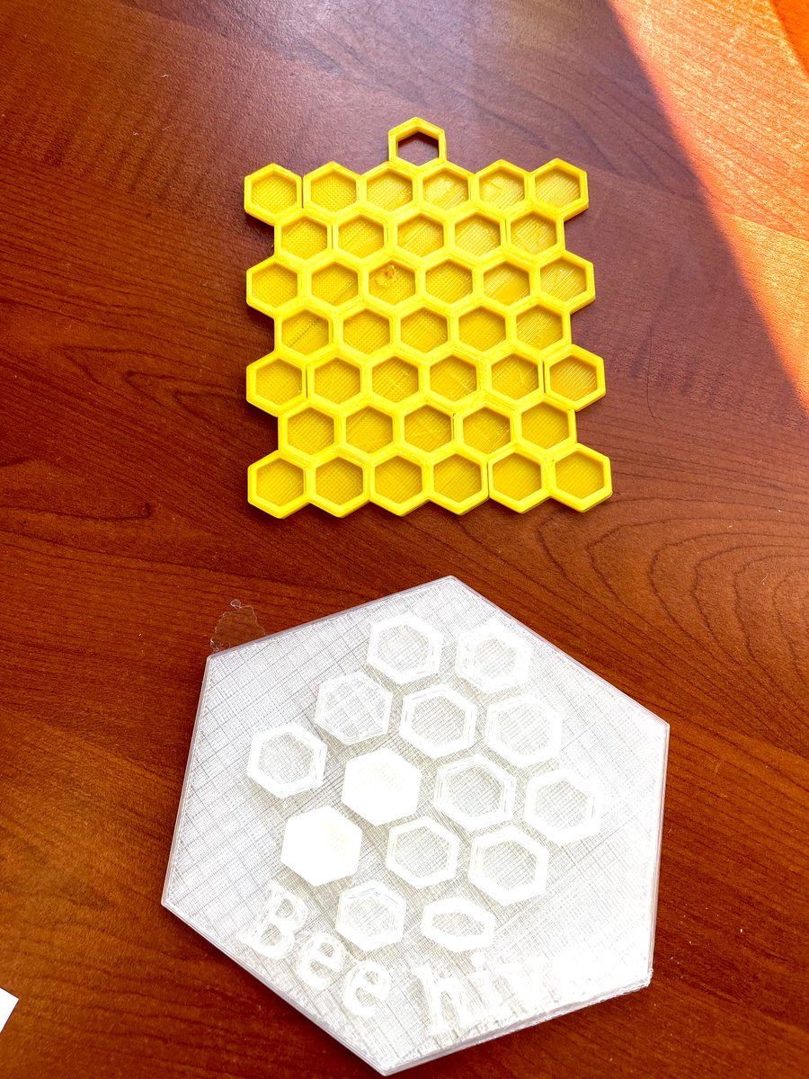 My 3rd Gr students working on their bee-hive project and I Couldn't be more proud of them. loved their creativity #3Dprintingproject #3Dprinter #STEMactivities #STEMclass #3rdGrstudents #feelingproud #Makerspace #beehiveProject