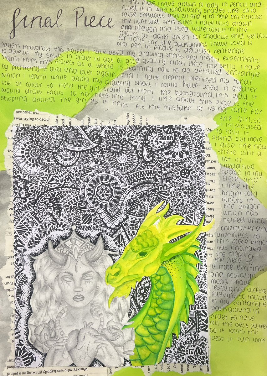 HeadteacherDcc's tweet photo. Artist of the Week - A stunning Zentangle inspired final piece by GCSE Art student Daisy (11 Halle). #DCC #DCCTalent #DCCArt #DCCYear11 #BeDDC #GCSEArt #Zentangle https://t.co/QLdceuZ3rj