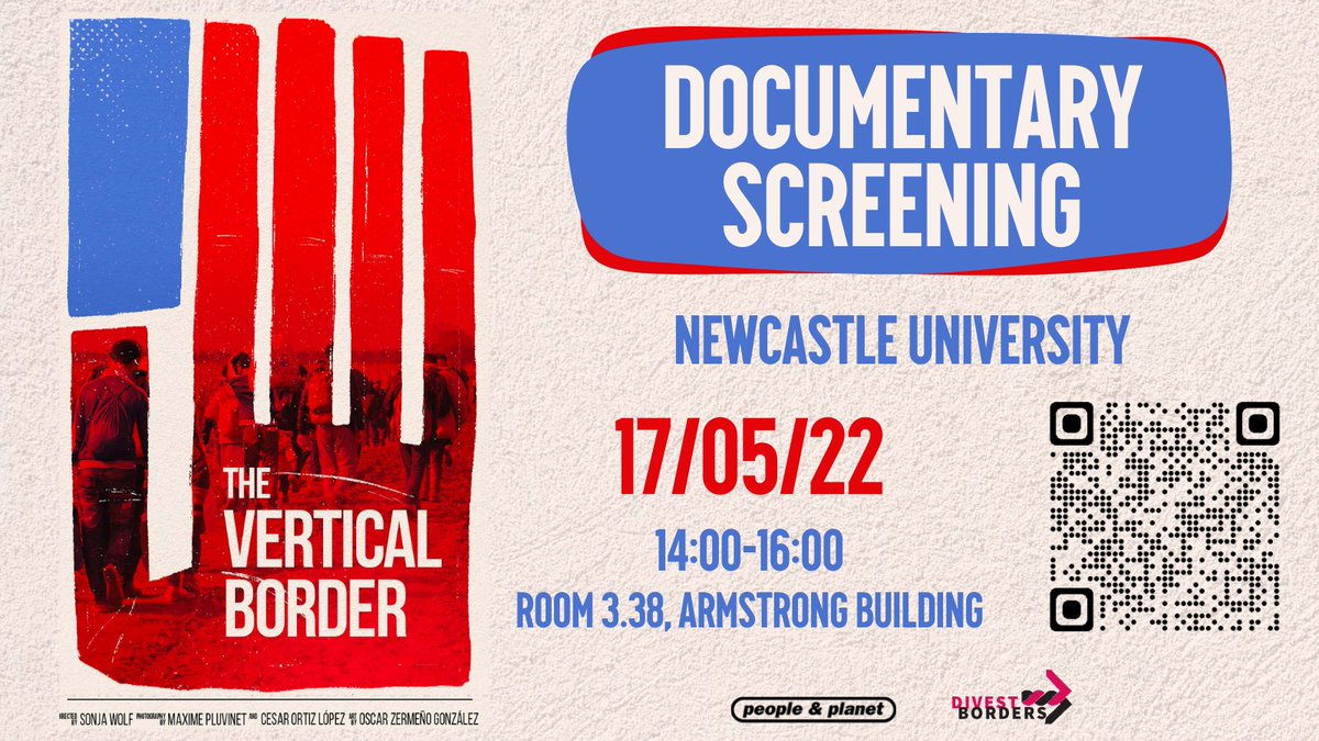 peopleandplanet's tweet photo. 🚨 Newcastle🚨

2pm today!! 

Come along for a screening of the new documentary from @scwolf5 exploring why migrants leave their communities in Central America and how migration policies in Mexico and the United States impact them 👇👇👇

@SolidariTeeUK will be there too! https://t.co/kl46NEGU8o