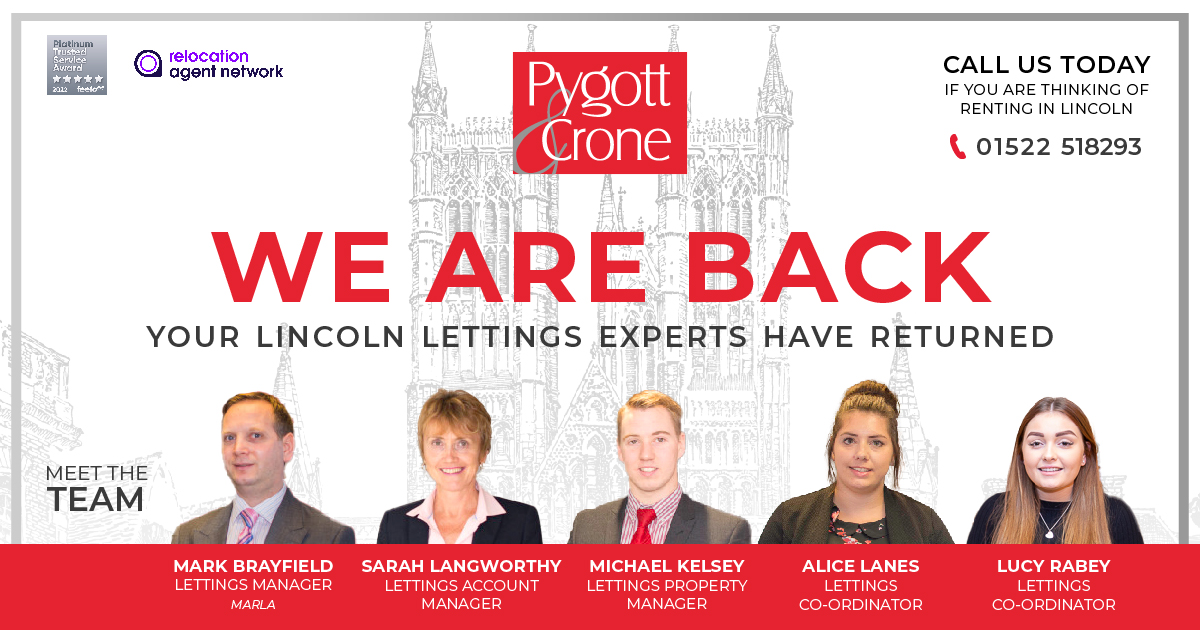 PygottandCrone's tweet photo. 📣  We are pleased to announce our rental team are back and fully available to support tenants and landlords in Lincoln! 🔴

Our ARLA qualified lettings teams will provide you with the honest and trusted advice you need 🏡 

☎️  01522 518293
📧  lettings@pygott-crone.com https://t.co/ZfFag5dJhQ