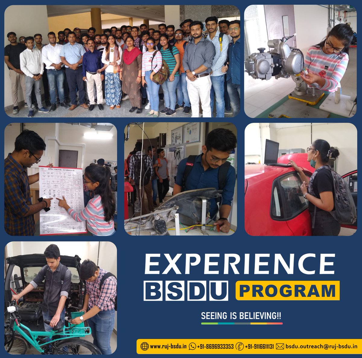 BsduOfficial's tweet photo. Participate in our Community Outreach Program and Experience #BSDUJaipur Today for a Better #Tomorrow.
A BIG thanks to all the participants for making this a great #interactive session.
#BSDUSkill #SkillUniversity #BSDUStudy #Skill4NewIndia https://t.co/MyB6xsx9x5