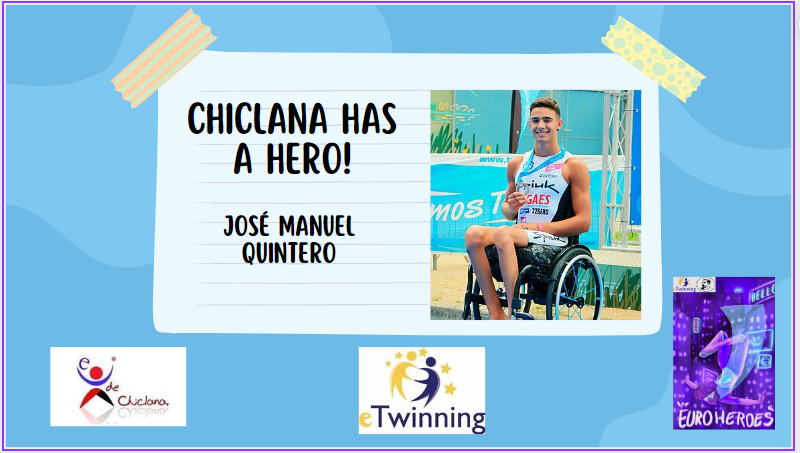 @EoiCorunha <a href="/en_escuelas/">ESCUELAS AMIGAS EN LÍNEA</a> 
<a href="/Purieoiteacher/">Puri</a> #Euroheroes #EOICoruñaEtwinning 
<a href="/eTwinning_es/">eTwinning España</a> <a href="/eTwinningGaliza/">Embaixada eTwinning Galicia</a> En <a href="/eoichiclana/">EOI Chiclana</a> tienen a un héroe moderno y nos han contado su historia!!